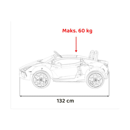 Otroški avto na akumulator Lamborghini Revuelto XL – Bela