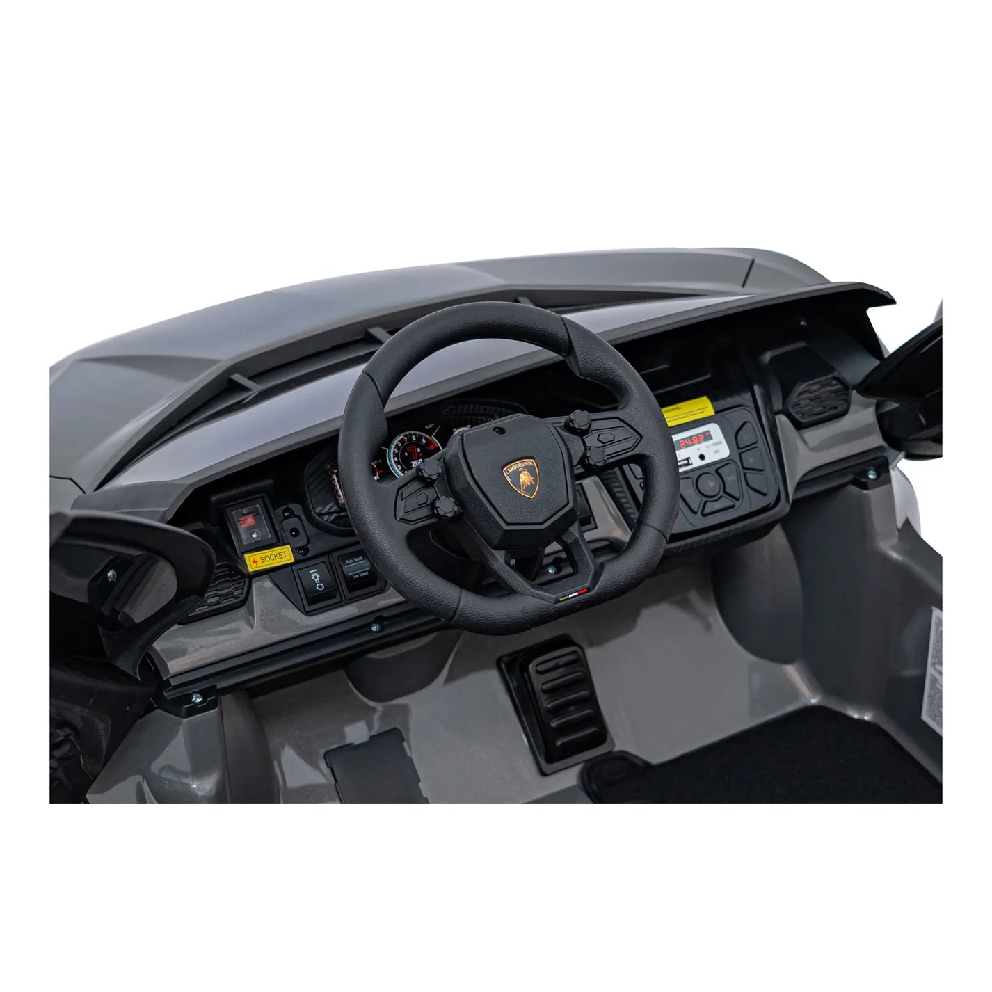 Otroški avto na akumulator Lamborghini Revuelto XL – Siva