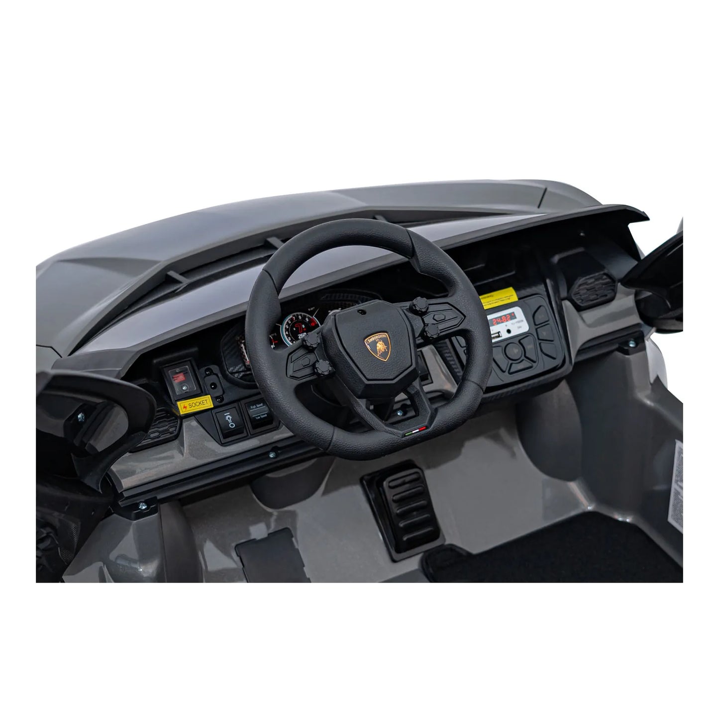 Otroški avto na akumulator Lamborghini Revuelto XL – Siva