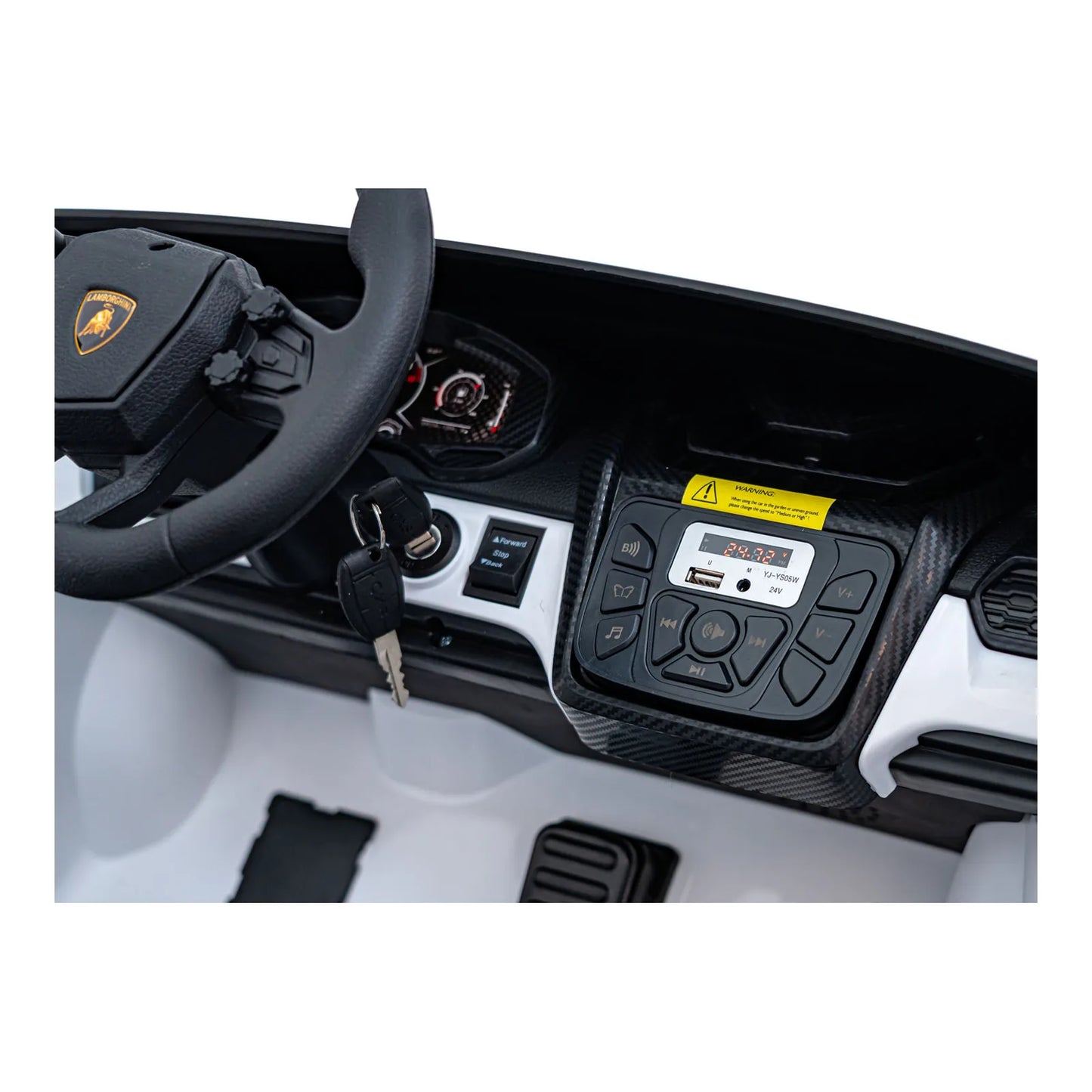 Otroški avto na akumulator Lamborghini Revuelto XL – Bela