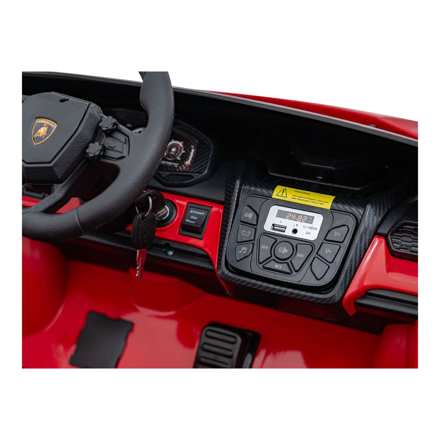 Otroški avto na akumulator Lamborghini Revuelto XL – Rdeča