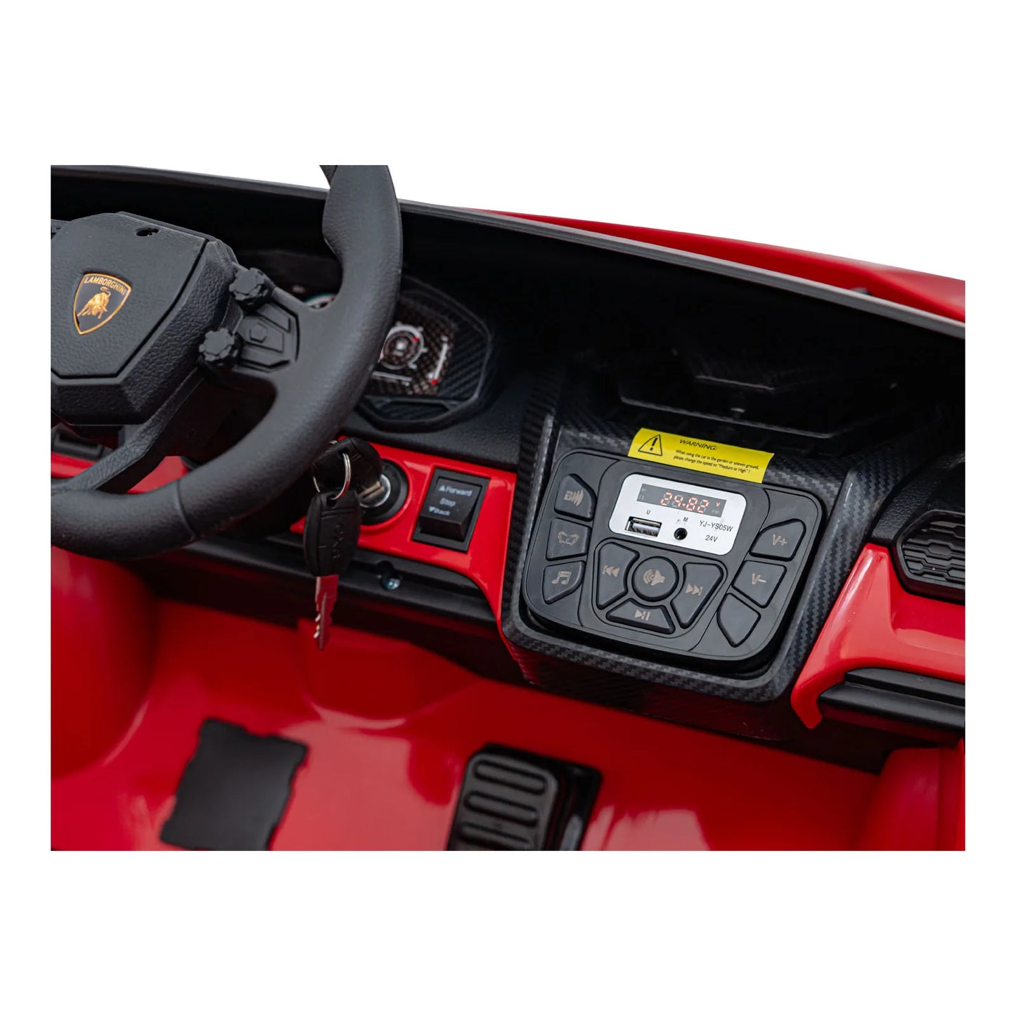 Otroški avto na akumulator Lamborghini Revuelto XL – Rdeča