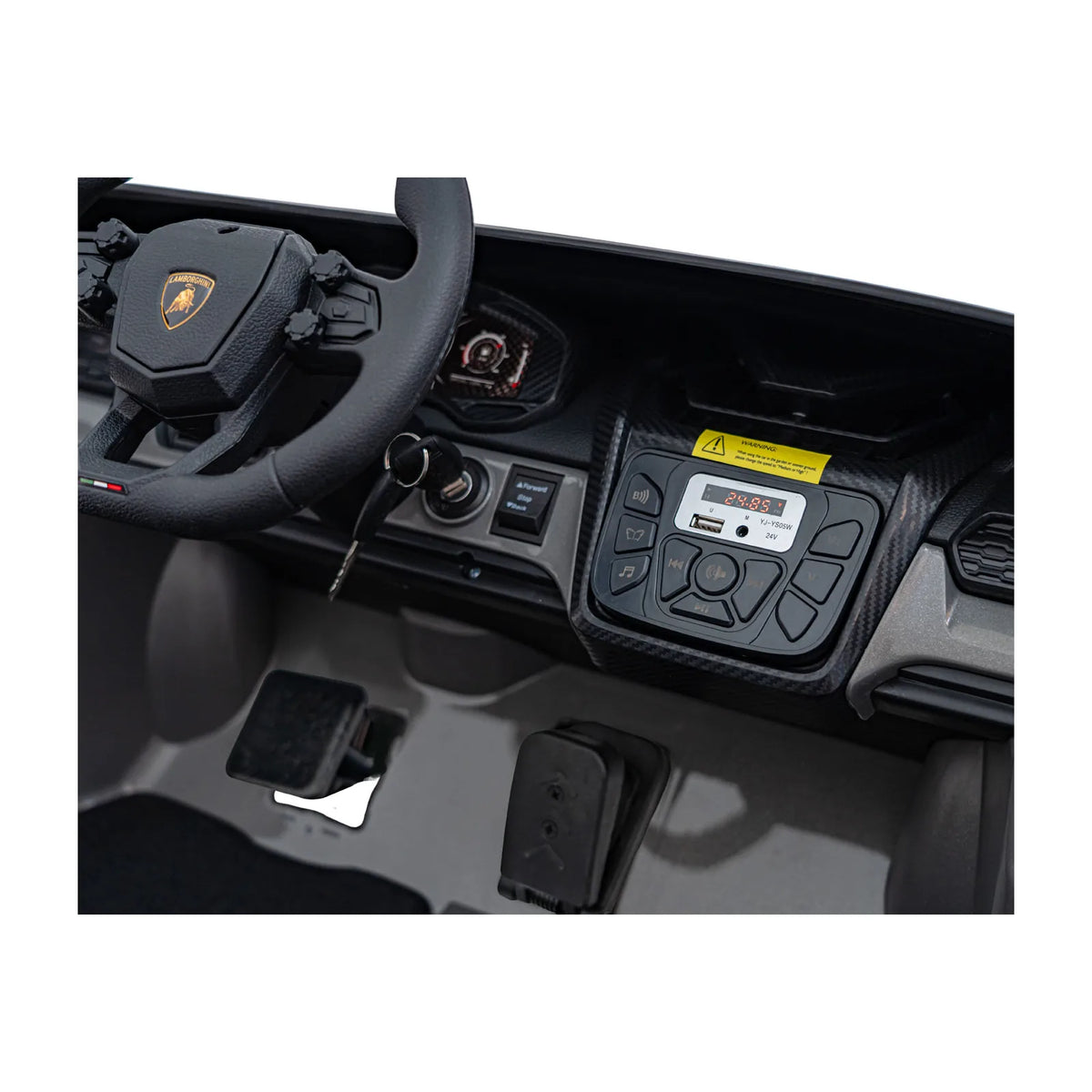 Otroški električni avto Lamborghini Revuelto XL STRONG – Siva