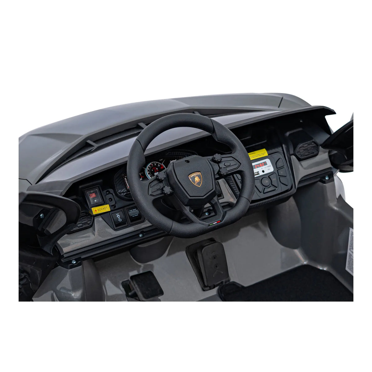 Otroški električni avto Lamborghini Revuelto XL STRONG – Siva