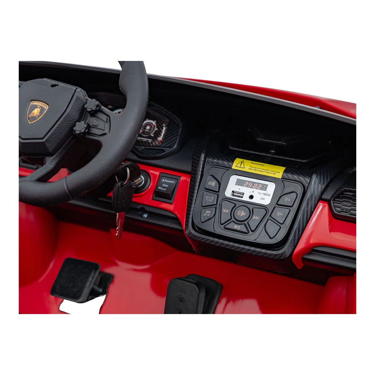 Otroški električni avto Lamborghini Revuelto XL STRONG – Rdeča