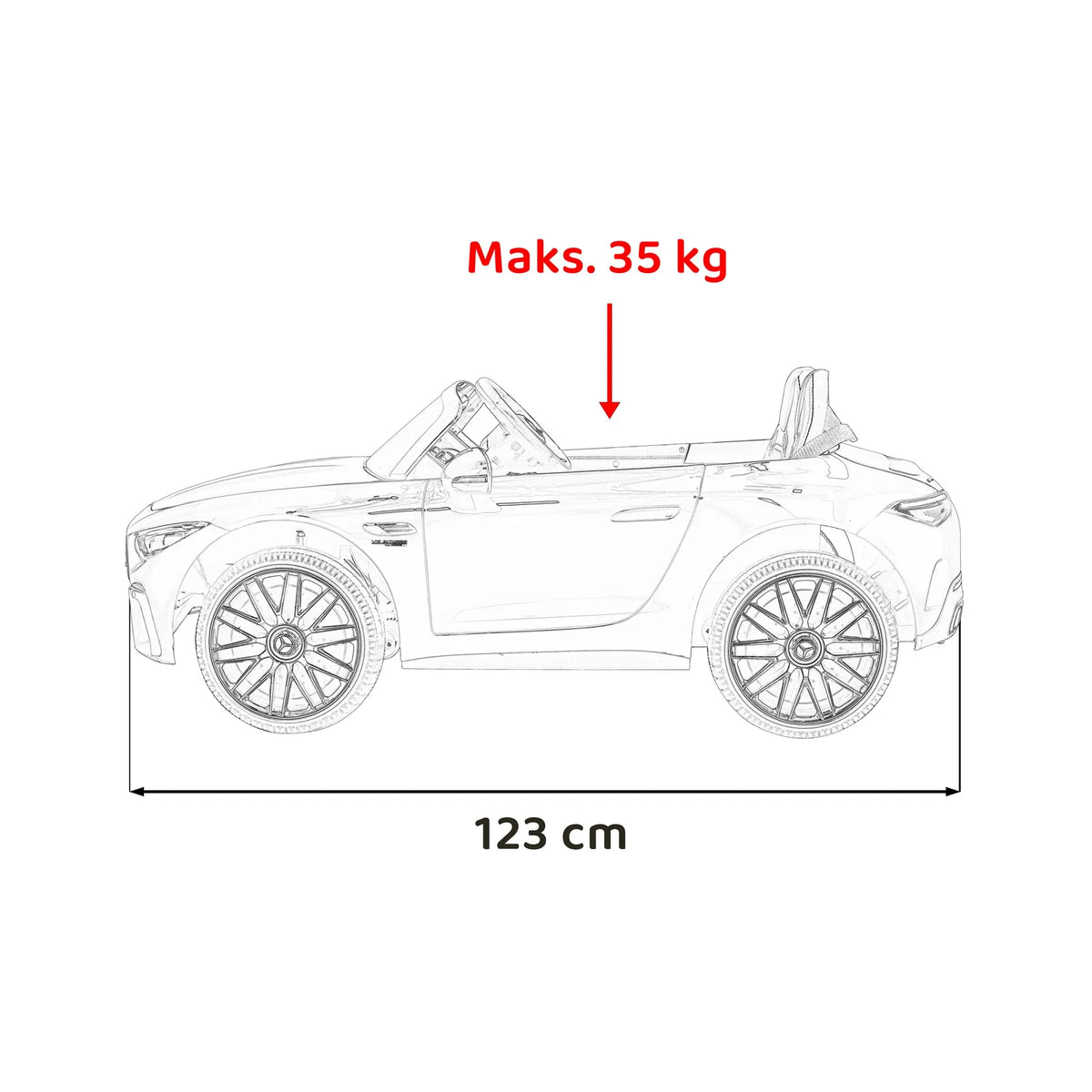 Otroški električni Mercedes-Benz AMG SL63