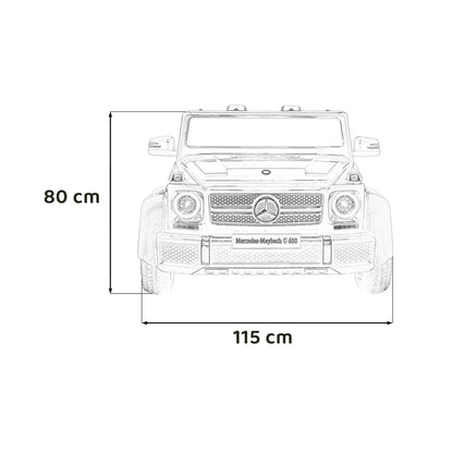 Otroški avto na akumulator Mercedes-Benz Maybach G650 – Bela