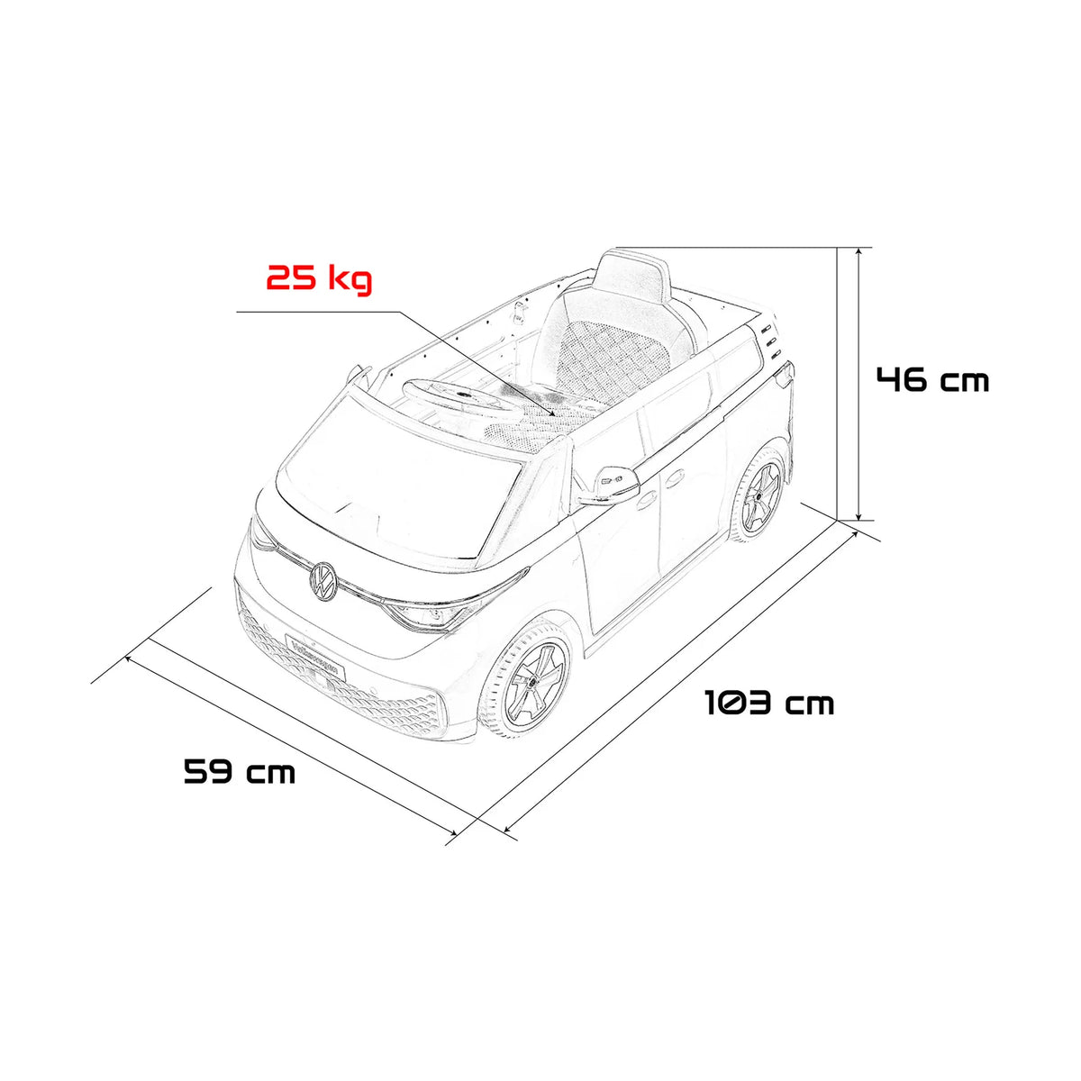 Otroški električni Volkswagen ID. BUZZ