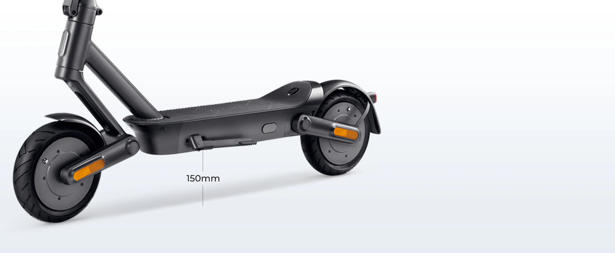 YADEA EliteMax – oddaljenost podvozja od tal 150 mm