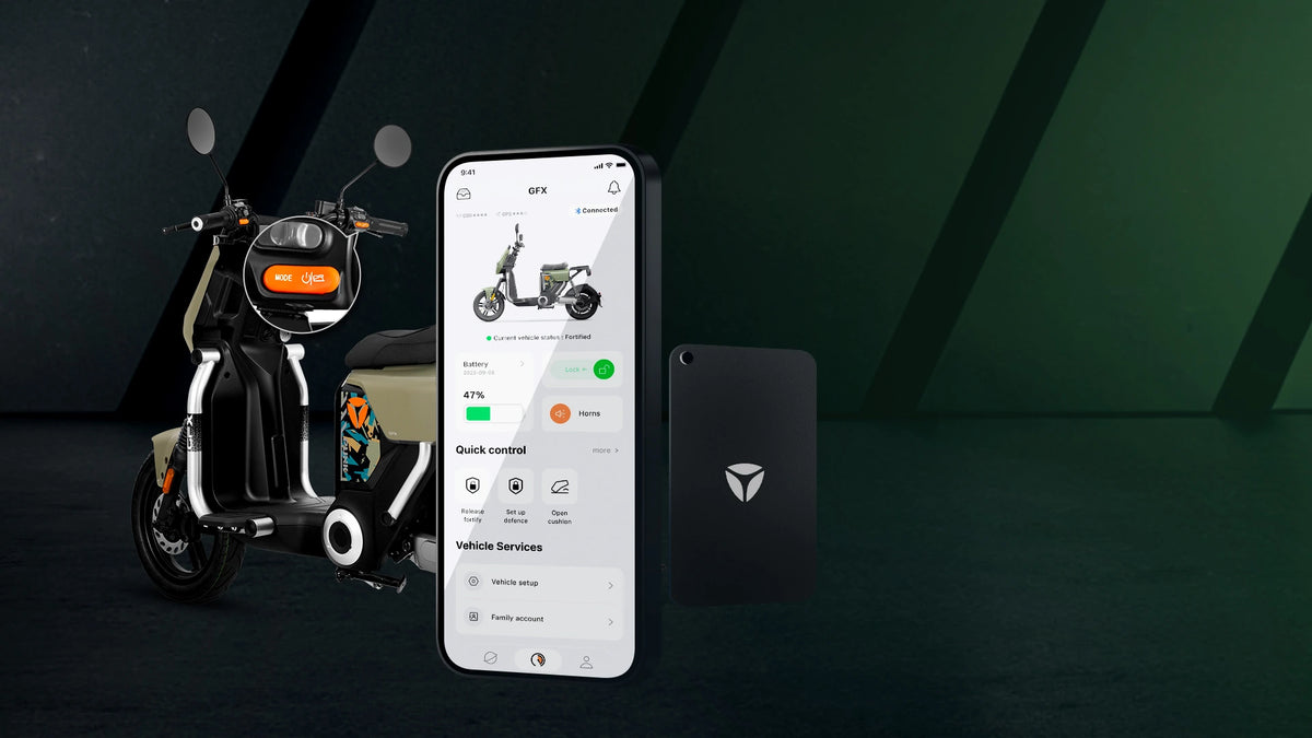 YADEA GFX – povezava z aplikacijo