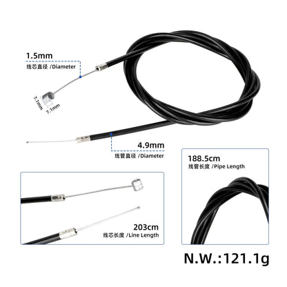 Rear Brake Cable for KuKirin A1 (203 cm)
